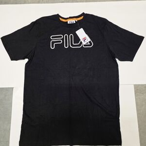 Fila Black Tee with White Logo